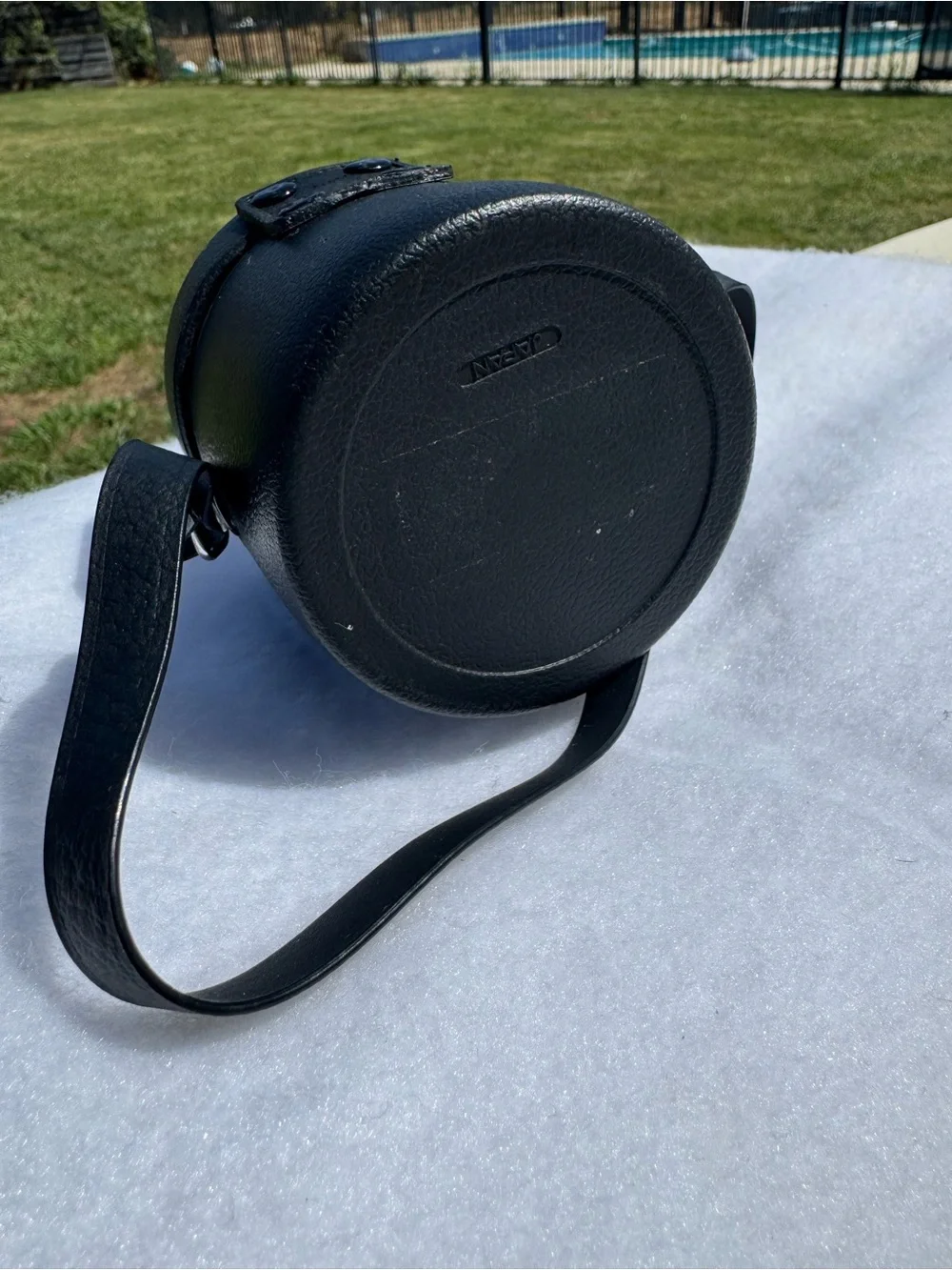 Konica 28mm f/3.5 Leather Lens Case in Black